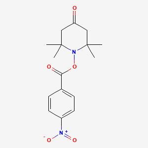molecular formula C16H20N2O5 B5723082 2,2,6,6-tetramethyl-1-[(4-nitrobenzoyl)oxy]-4-piperidinone 
