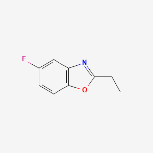 molecular formula C9H8FNO B572309 2-Ethyl-5-fluorobenzoxazole CAS No. 1267772-21-3