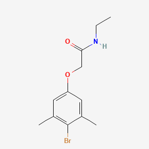 molecular formula C12H16BrNO2 B5723127 2-(4-bromo-3,5-dimethylphenoxy)-N-ethylacetamide 
