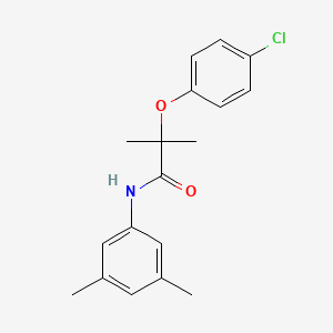 molecular formula C18H20ClNO2 B5723160 2-(4-chlorophenoxy)-N-(3,5-dimethylphenyl)-2-methylpropanamide 
