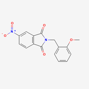 molecular formula C16H12N2O5 B5723171 2-(2-methoxybenzyl)-5-nitro-1H-isoindole-1,3(2H)-dione 