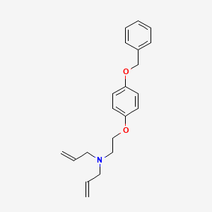 molecular formula C21H25NO2 B5723177 N-allyl-N-{2-[4-(benzyloxy)phenoxy]ethyl}-2-propen-1-amine 