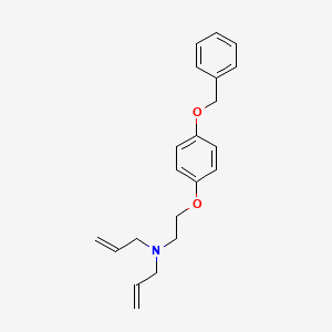 N-[2-(4-phenylmethoxyphenoxy)ethyl]-N-prop-2-enylprop-2-en-1-amine