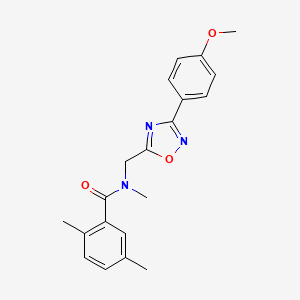 molecular formula C20H21N3O3 B5723178 N-{[3-(4-methoxyphenyl)-1,2,4-oxadiazol-5-yl]methyl}-N,2,5-trimethylbenzamide CAS No. 915924-90-2