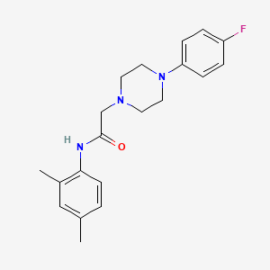 molecular formula C20H24FN3O B5723187 N-(2,4-dimethylphenyl)-2-[4-(4-fluorophenyl)-1-piperazinyl]acetamide 