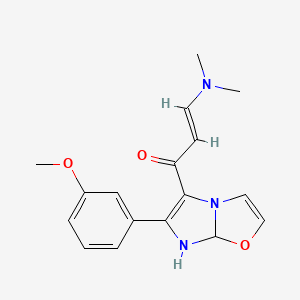 3-(Dimethylamino)-1-(6-(3-methoxyphenyl)-7,7a-dihydroimidazo[2,1-b]oxazol-5-yl)prop-2-en-1-one