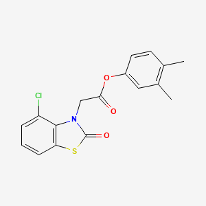 molecular formula C17H14ClNO3S B5723227 (3,4-Dimethylphenyl) 2-(4-chloro-2-oxo-1,3-benzothiazol-3-yl)acetate 