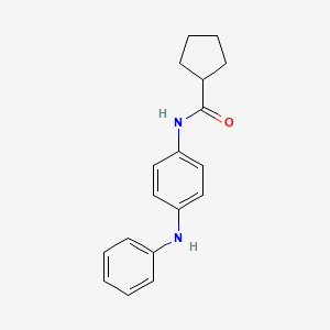 molecular formula C18H20N2O B5723238 N-(4-anilinophenyl)cyclopentanecarboxamide 