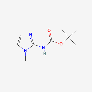 molecular formula C9H15N3O2 B572324 tert-Butyl (1-methyl-1H-imidazol-2-yl)carbamate CAS No. 1279822-69-3