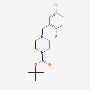 4-Bromo-2-(4-BOC-piperazinomethyl)-1-fluorobenzene