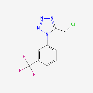 molecular formula C9H6ClF3N4 B5723273 5-(chloromethyl)-1-[3-(trifluoromethyl)phenyl]-1H-tetrazole CAS No. 890095-46-2