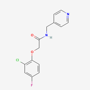 2-(2-chloro-4-fluorophenoxy)-N-(4-pyridinylmethyl)acetamide