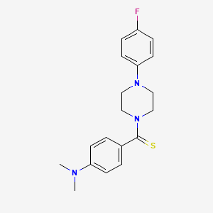 molecular formula C19H22FN3S B5723294 (4-{[4-(4-fluorophenyl)-1-piperazinyl]carbonothioyl}phenyl)dimethylamine 