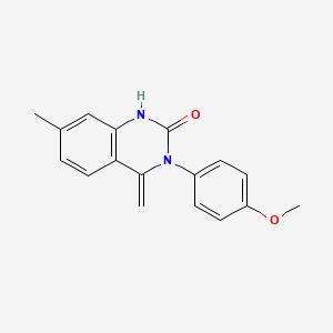 molecular formula C17H16N2O2 B5723320 3-(4-methoxyphenyl)-7-methyl-4-methylene-3,4-dihydro-2(1H)-quinazolinone 