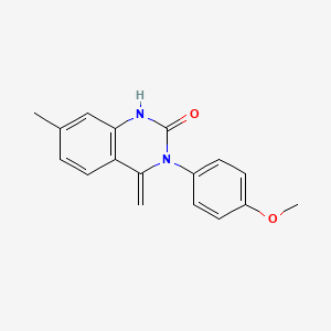 3-(4-methoxyphenyl)-7-methyl-4-methylene-3,4-dihydro-2(1H)-quinazolinone