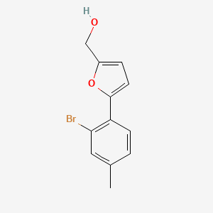 molecular formula C12H11BrO2 B5723342 [5-(2-bromo-4-methylphenyl)-2-furyl]methanol 