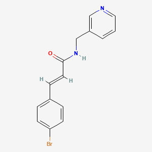 molecular formula C15H13BrN2O B5723384 3-(4-bromophenyl)-N-(3-pyridinylmethyl)acrylamide 