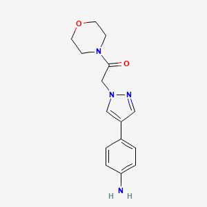 2-[4-(4-Amino-phenyl)-pyrazol-1-YL]-1-morpholin-4-YL-ethanone