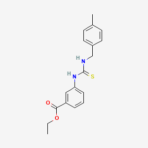 ethyl 3-({[(4-methylbenzyl)amino]carbonothioyl}amino)benzoate