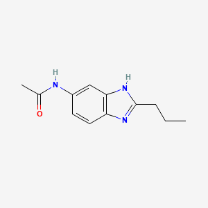 molecular formula C12H15N3O B5723408 N-(2-propyl-1H-benzimidazol-6-yl)acetamide 