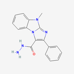 9-methyl-2-phenyl-9H-imidazo[1,2-a]benzimidazole-3-carbohydrazide