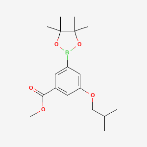 Methyl 3-isobutoxy-5-(4,4,5,5-tetramethyl-1,3,2-dioxaborolan-2-yl)benzoate