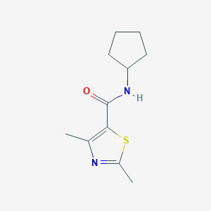 molecular formula C11H16N2OS B5723420 N-cyclopentyl-2,4-dimethyl-1,3-thiazole-5-carboxamide 