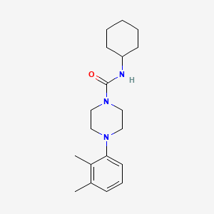 N-cyclohexyl-4-(2,3-dimethylphenyl)-1-piperazinecarboxamide