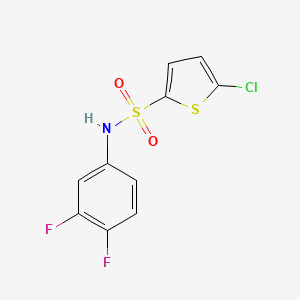 molecular formula C10H6ClF2NO2S2 B5723433 5-chloro-N-(3,4-difluorophenyl)-2-thiophenesulfonamide 
