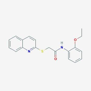 molecular formula C19H18N2O2S B5723445 N-(2-ethoxyphenyl)-2-(2-quinolinylthio)acetamide 