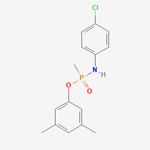 molecular formula C15H17ClNO2P B5723459 3,5-dimethylphenyl N-(4-chlorophenyl)-P-methylphosphonamidoate 