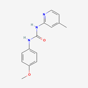 N-(4-methoxyphenyl)-N'-(4-methyl-2-pyridinyl)urea