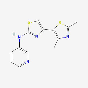 molecular formula C13H12N4S2 B5723508 2',4'-dimethyl-N-3-pyridinyl-4,5'-bi-1,3-thiazol-2-amine 