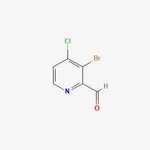 molecular formula C6H3BrClNO B572354 3-溴-4-氯吡啶甲醛 CAS No. 1289031-51-1