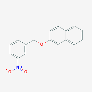 molecular formula C17H13NO3 B5723546 2-[(3-nitrobenzyl)oxy]naphthalene 