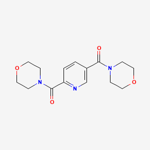 molecular formula C15H19N3O4 B5723555 4,4'-(2,5-pyridinediyldicarbonyl)dimorpholine 