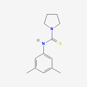 molecular formula C13H18N2S B5723562 N-(3,5-dimethylphenyl)-1-pyrrolidinecarbothioamide 