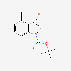 molecular formula C14H16BrNO2 B572357 N-Boc-3-溴-4-甲基吲哚 CAS No. 1305320-64-2