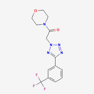 4-({5-[3-(trifluoromethyl)phenyl]-2H-tetrazol-2-yl}acetyl)morpholine