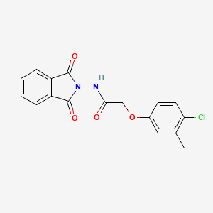2-(4-chloro-3-methylphenoxy)-N-(1,3-dioxo-1,3-dihydro-2H-isoindol-2-yl)acetamide