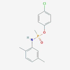 molecular formula C15H17ClNO2P B5723583 4-chlorophenyl N-(2,5-dimethylphenyl)-P-methylphosphonamidoate 
