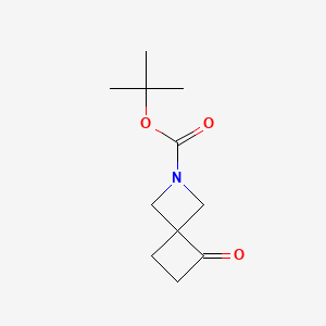 molecular formula C11H17NO3 B572359 tert-Butyl 5-oxo-2-azaspiro[3.3]heptane-2-carboxylate CAS No. 1251020-88-8