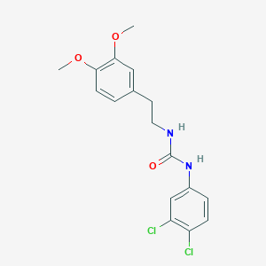 molecular formula C17H18Cl2N2O3 B5723603 N-(3,4-dichlorophenyl)-N'-[2-(3,4-dimethoxyphenyl)ethyl]urea 