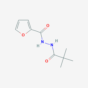 molecular formula C10H14N2O3 B5723634 N'-(2,2-dimethylpropanoyl)-2-furohydrazide 