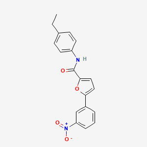 molecular formula C19H16N2O4 B5723661 N-(4-ethylphenyl)-5-(3-nitrophenyl)-2-furamide 