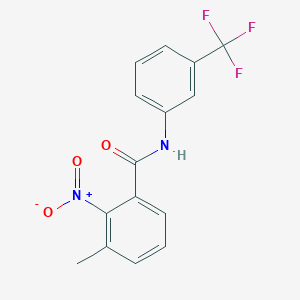 molecular formula C15H11F3N2O3 B5723662 3-methyl-2-nitro-N-[3-(trifluoromethyl)phenyl]benzamide 