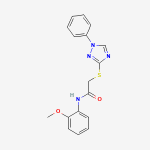 N-(2-methoxyphenyl)-2-[(1-phenyl-1H-1,2,4-triazol-3-yl)thio]acetamide