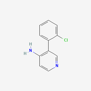 molecular formula C11H9ClN2 B572368 3-(2-Chlorophenyl)pyridin-4-amine CAS No. 1258624-38-2