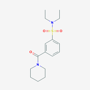 molecular formula C16H24N2O3S B5723704 N,N-diethyl-3-(1-piperidinylcarbonyl)benzenesulfonamide 