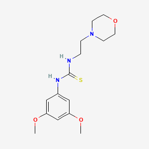 molecular formula C15H23N3O3S B5723706 N-(3,5-dimethoxyphenyl)-N'-[2-(4-morpholinyl)ethyl]thiourea 